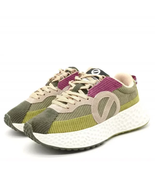 NO NAME - SCARPA DA DONNA IN VELLUTO VERDE CARTER RUNNER W TILLEUL/OLIVE